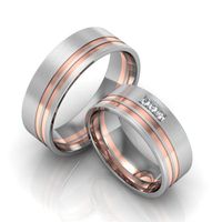 Aliança Bodas de 50 Anos - Ouro 18k