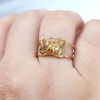 Anel em Ouro 18k Borboleta Diamantada