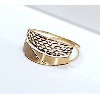 Anel em Ouro 18k Chapa Fosca e Telada