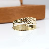 Anel em Ouro 18k Chapa Fosca e Telada