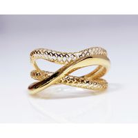 Anel em Ouro 18k Entrelaçado e Personalizado