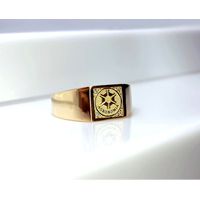 Anel de Formatura em Ouro 18k Curso de Agronomia