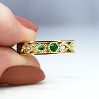 Anel de Formatura em Ouro 18k Personalizado com Serpentes para o curso de Medicina