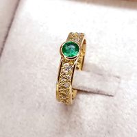 Anel de Formatura em Ouro 18k Personalizado com Esmeralda