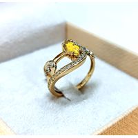 Anel de Formatura em Ouro 18k Citrino 