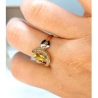Anel de Formatura em Ouro 18k Citrino 