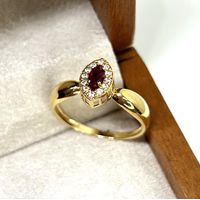 Anel de Formatura Navete em Ouro 18k 