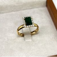 Anel de Formatura em Ouro 18k Retangular