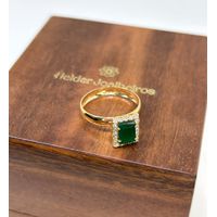 Anel de Formatura em Ouro 18k Retangular