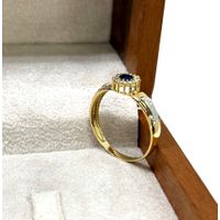 Anel de Formatura em Ouro 18k com Pedra Redonda Central 
