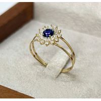 Anel de Formartura em Ouro 18k Personalizado Flor