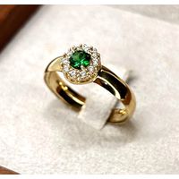 Anel de Formatura em Ouro 18k Redondo Borda com Pedras
