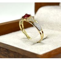 Anel de Formatura Crown Rubi