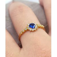 Anel de Formatura em Ouro 18k Flor Cravejada