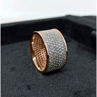 Anel em Ouro 18k Cravejado com Diamantes