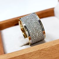 Anel em Ouro 18k Cravejado com Diamantes 