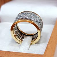 Anel em Ouro 18k Cravejado com Diamantes 