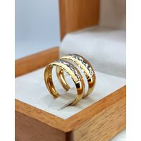 Aparador em Ouro Amarelo e Branco 18k Diamantado