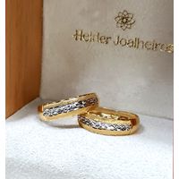 Aparador em Ouro Amarelo e Branco 18k Diamantado