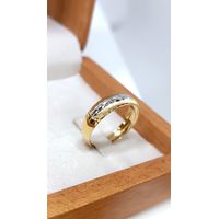 Aparador em Ouro Amarelo e Branco 18k Diamantado