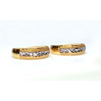 Aparador em Ouro Amarelo e Branco 18k Diamantado