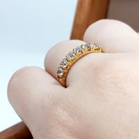 Meia Aliança em Ouro 18k para Casamento e Noivado