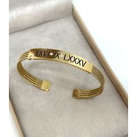 Bracelete Chronos Romanus Ouro 18k Personalizado