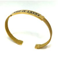 Bracelete Chronos Romanus Ouro 18k Personalizado