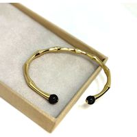 Bracelete Ônix Dourado