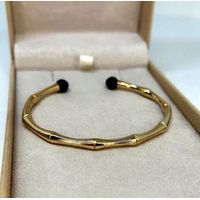 Bracelete Ônix Dourado