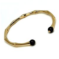 Bracelete Ônix Dourado