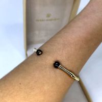 Bracelete Ônix Dourado