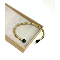 Bracelete Ônix Dourado