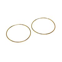 Brinco de Argola em Ouro 18k Fio redondo