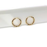 Brinco de Argola Torcido Ouro 18k