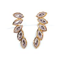 Brinco em Ouro Amarelo e Branco 18k Contorno da Orelha 
