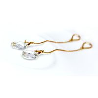 Brinco em Ouro 18k Cristal