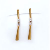 Brinco em Ouro 18k Palito Articulado 