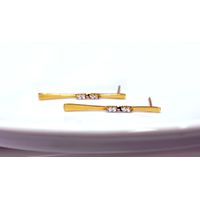 Brinco em Ouro 18k Palito Articulado 