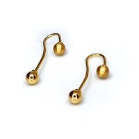 Brinco em Ouro 18k Gancho com Bolinha