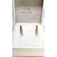 Brinco em Ouro 18k Palito Com Diamante