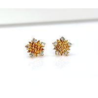 Brinco em Ouro 18k Estrelinha Diamantada