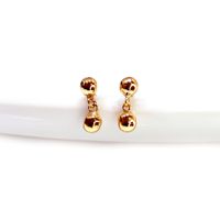 Brinco em Ouro 18k Pingente Bolinha