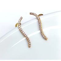 Brinco em Ouro 18k Curva em S