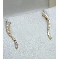 Brinco em Ouro 18k Curva em S