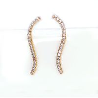Brinco em Ouro 18k Curva em S