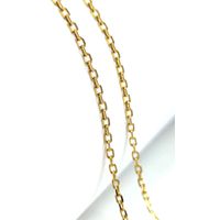 Corrente em Ouro 18k Cadeado Maciça 60 Centímetros