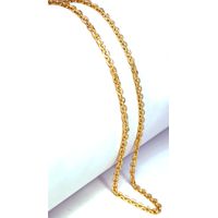 Corrente em Ouro 18k Modelo Cadeado Diamantado Oca com 60 Centímetros