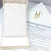 Relicário Tesouro Dentinho Dourado em Ouro 18k com Letra Personalizada