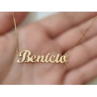 Gargantilha em Ouro Nome Personalizado